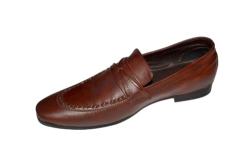 Brown Slip-On Semi Formal Shoes 