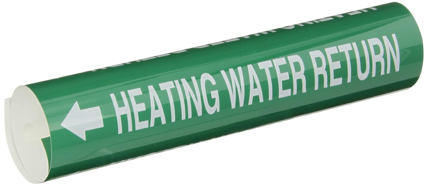 Brady 5825I High Performance Wrap Around Pipe Marker, B689, White