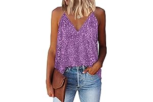 Women's Purple Sequin Tank: A Glimmering Statement