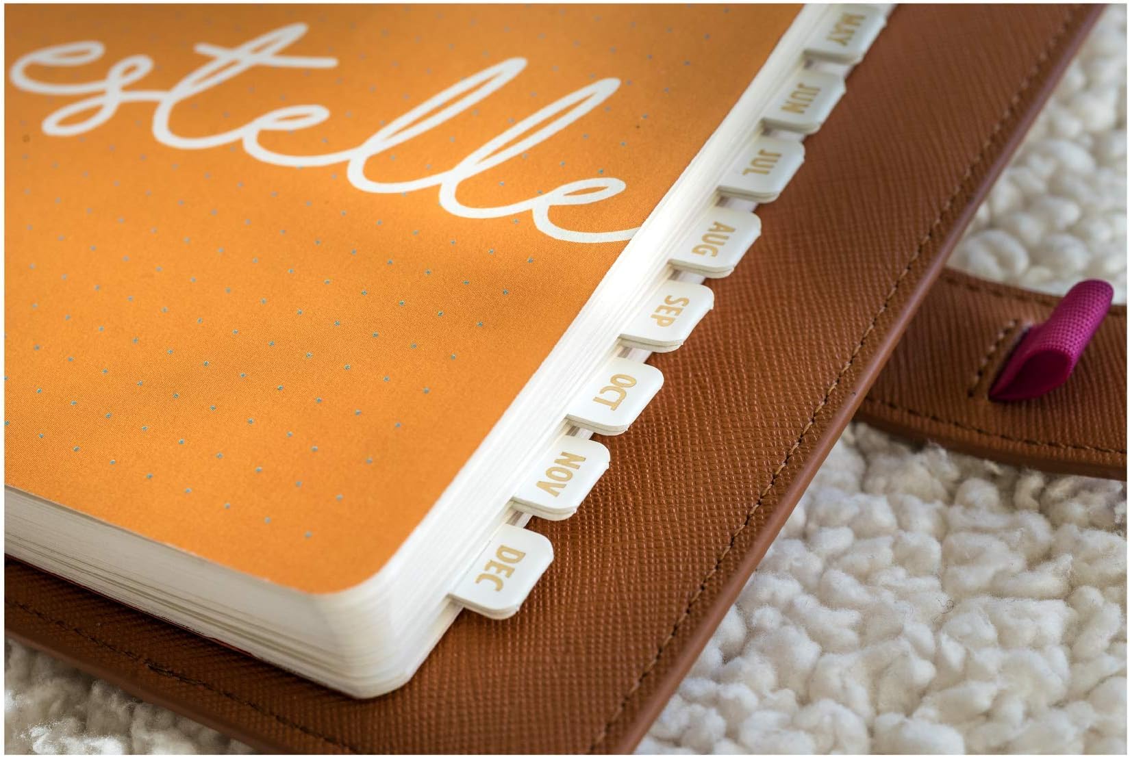 Aura Estelle Monthly tabs, Index tabs, Bullet Journal tabs, Planner Divider tabs, DIY tabs, Journal tabs, Divider tabs, Monthly dividers, Adhesive tabs, Calendar Index tabs