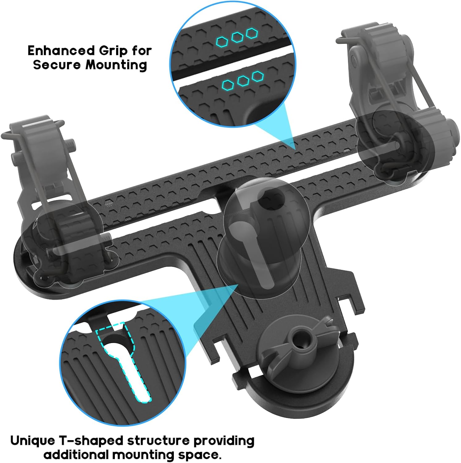 3004 2 Pack Multi-Functional Kayak Track Space-Saving Tool-Free Installation Kayak Rail Track