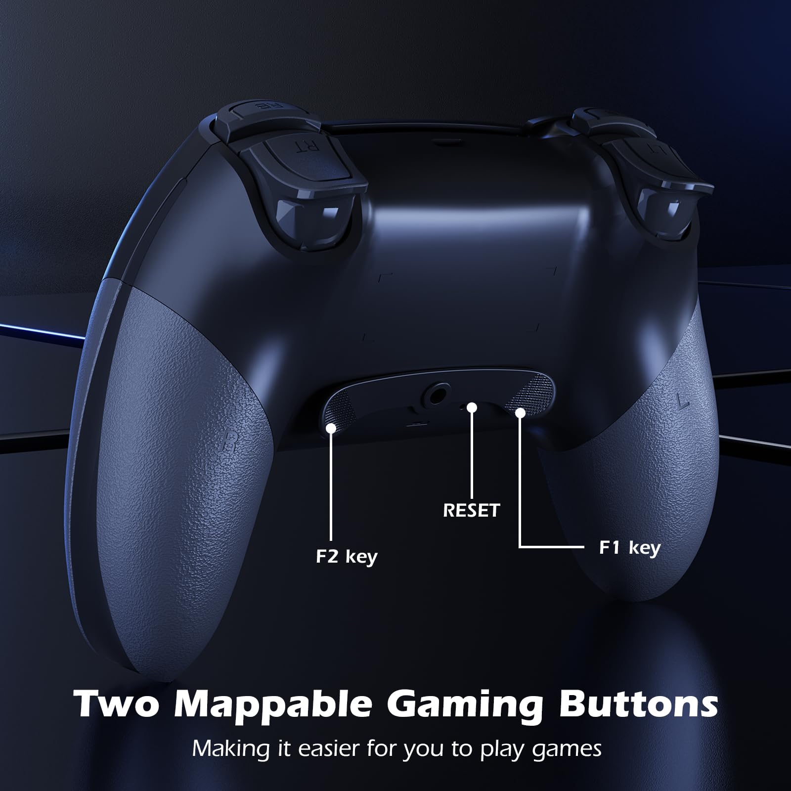LATEC Manettes compatibles avec PS4,Manette sans Fil pour P4 Slim/Pro avec Turbo Vibration/Capteur Gyroscopique