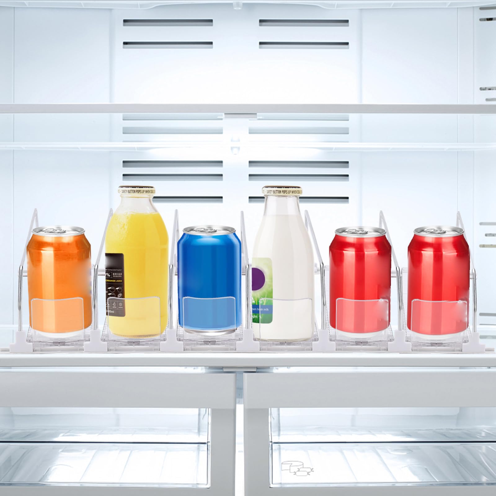 Caja de Almacenamiento de Bebidas para Refrigerador, Dispensador Automático de Latas de Refresco, Empujador Automático de Bebidas, Organizador de Bebidas para Cocina(#3)