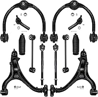 Vista 86 de Detroit Axle – 12 brazos de control superiores e inferiores delanteros con rótulas, barras de unión exteriores e interiores con topes, barras