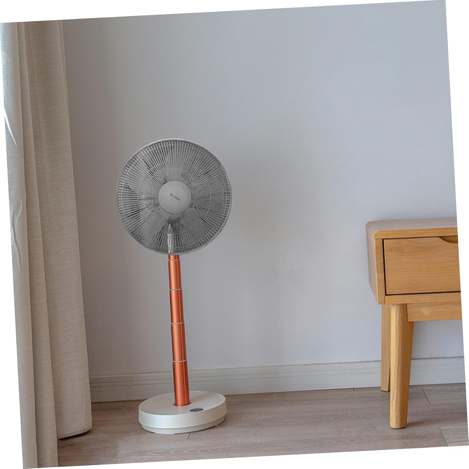 INOOMP Multi Functional Fan Cover Polyester Mesh Protector for Floor Fans Full Cover Design Easy to Clean and Use for Home Safety and Dust Protection Fits