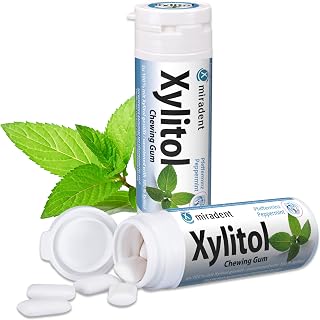 Miradent Zahnpflegekaugummi Peppermint, 6x30g