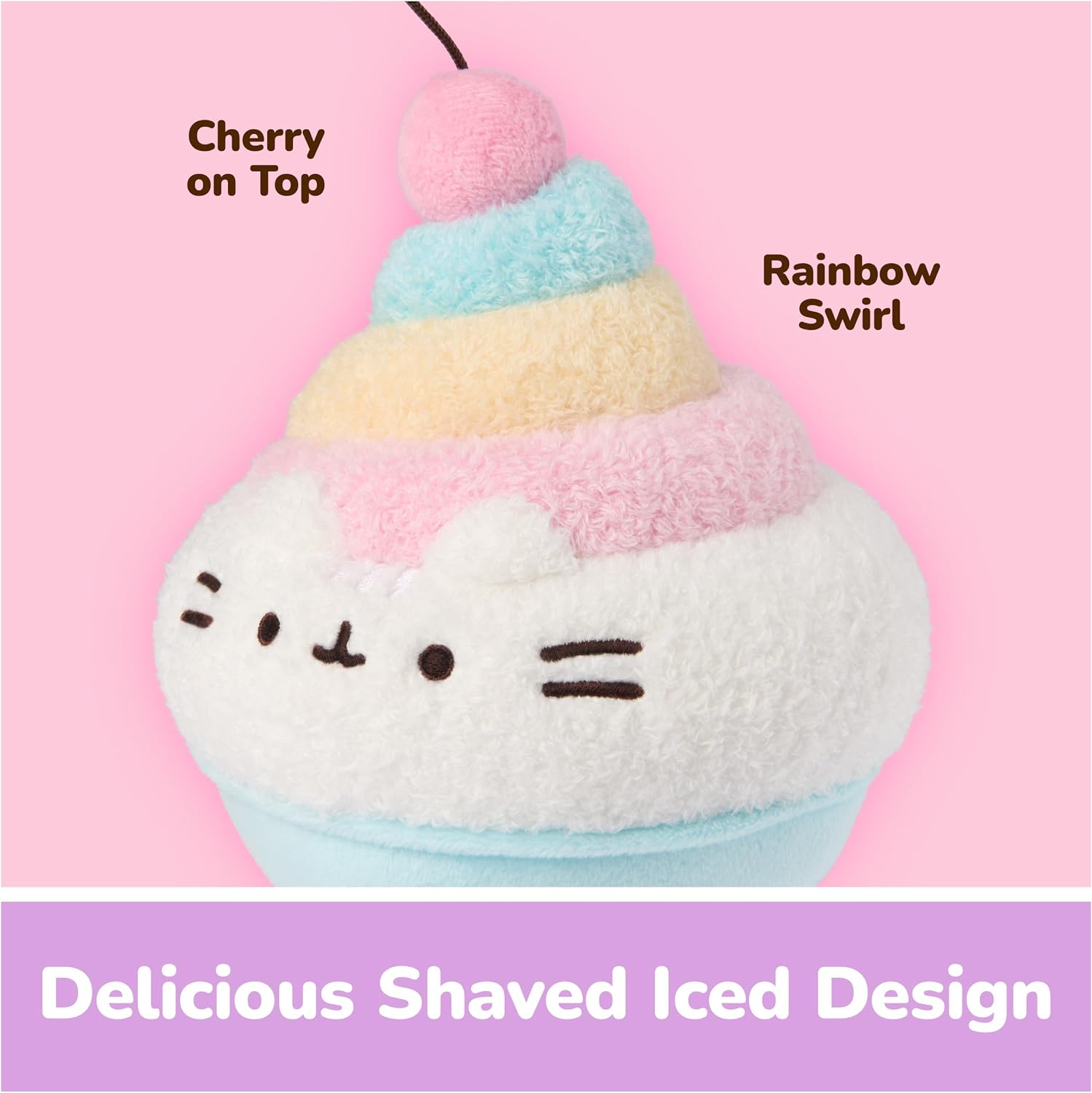 GUND Pusheen Shaved Ice 6-Inch Plush Toy for Ages 8+ image 5