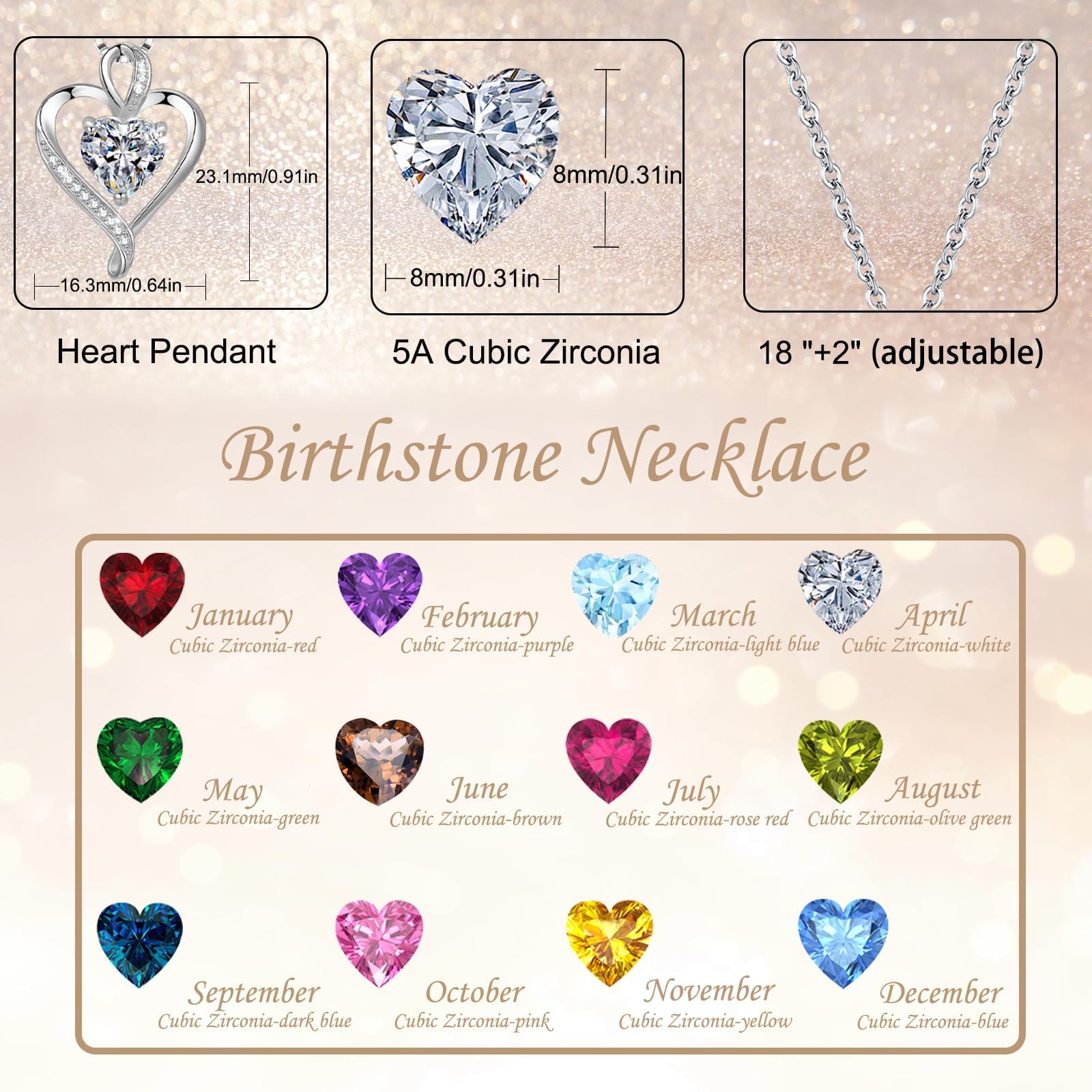 LAVUMO Collana Donna Cuore Argento Sterling 925 Originale Gioielli Regalo per Lei Amiche Moglie Mamma Fidanzata Compleanno San Valentino Natale Anniversario Festa Della Mamma Donna Regalo Idea