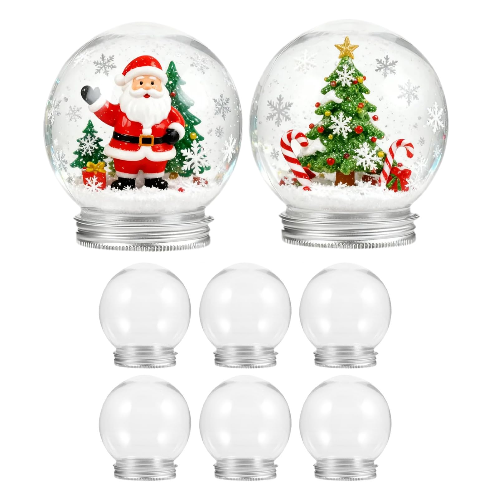 ciieeo boule à neige bricolage 8 pièces