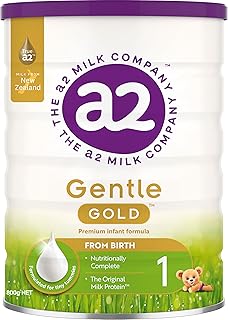 a2 Gentle Gold® Infant Formula Stage 1, Baby 0-6 Months, A2-Type Protein, No Artificial Additives, 800g
