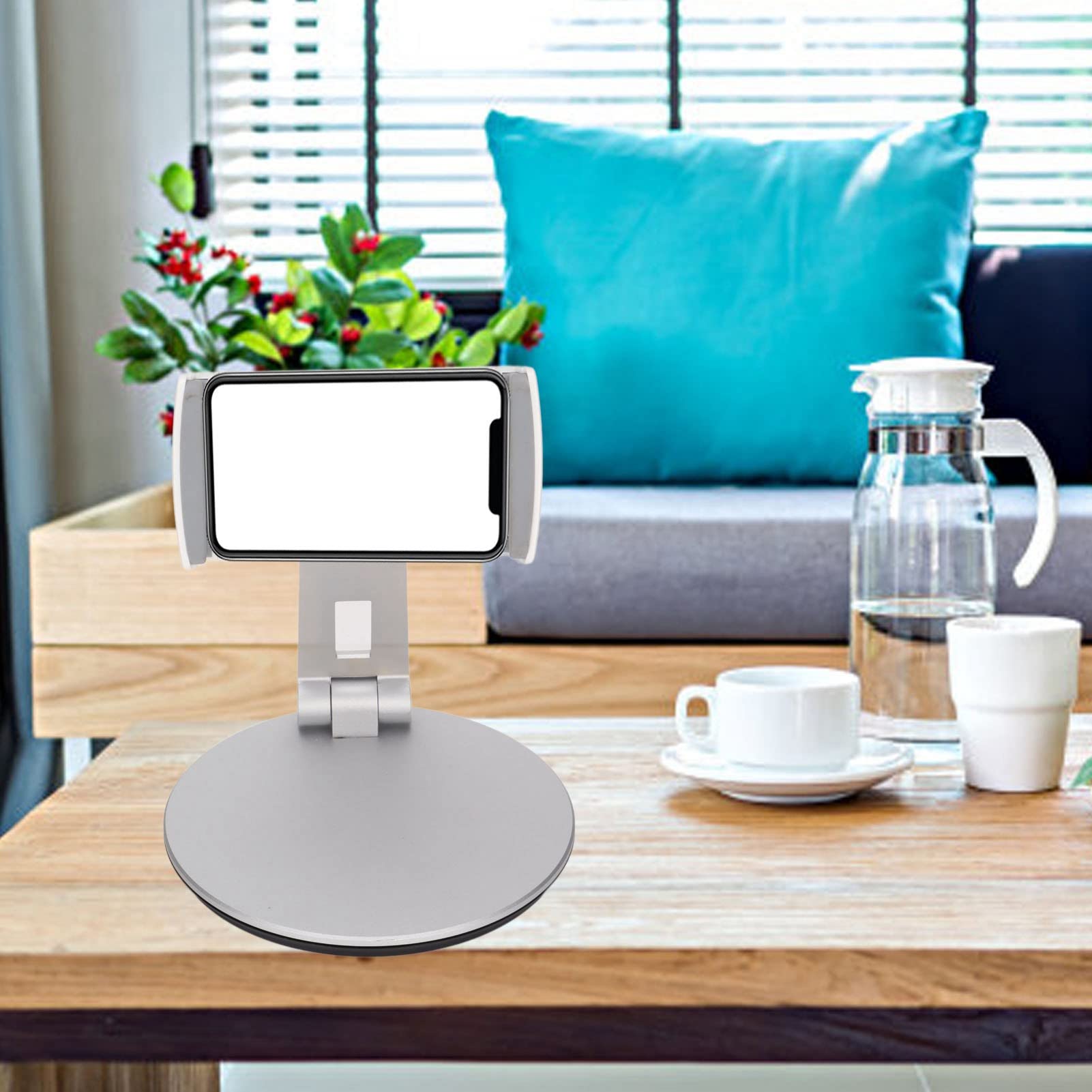 Soporte Ajustable para portátil con Soporte para teléfono, Elevador ergonómico de aleación de Aluminio para portátil, Soporte Plegable para Tableta con protección Completa de