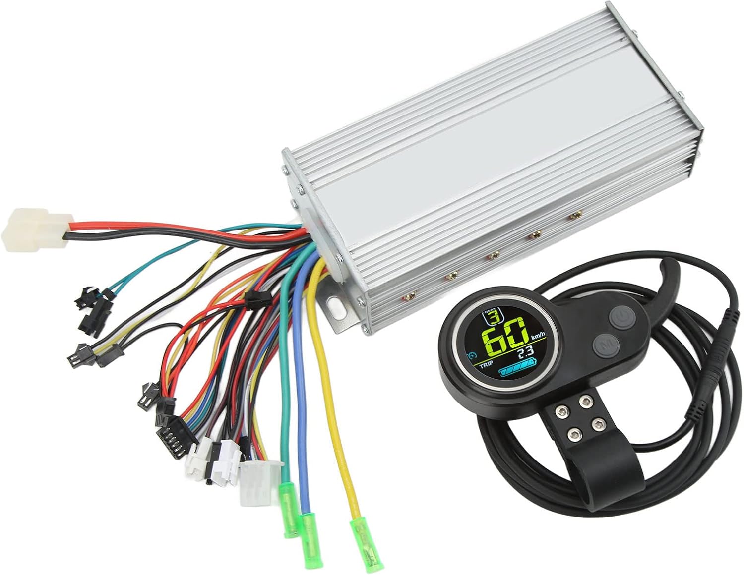 Zestaw Kontrolerów Silnika Bez Lcd z Gazem Gazowym u Podstawy Skutera Elektrycznego, łatwa Instalacja w Większości Motocykli i Skuterów