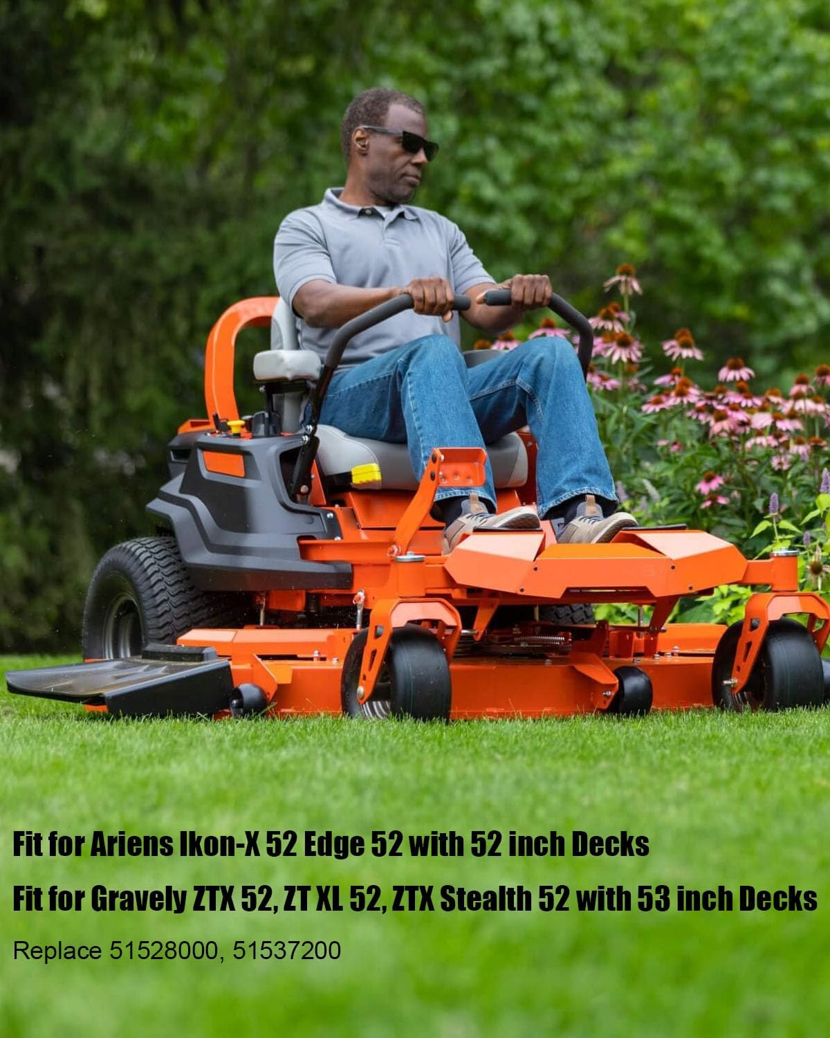 3 Set Lawn Mower Spindle Fit for Ariens Ikon-X 52 Edge 52 Gravely ZTX 52 ZT XL 52 ZTX Stealth 52 with 52 Inch Decks Replace 51528000 51537200