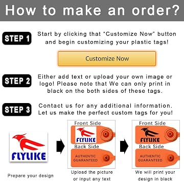 100 Custom Clothing Tag Disposable Plastic Security Seals Product Hang Tags Shoes Cap Brand Labels 180mm/7.1