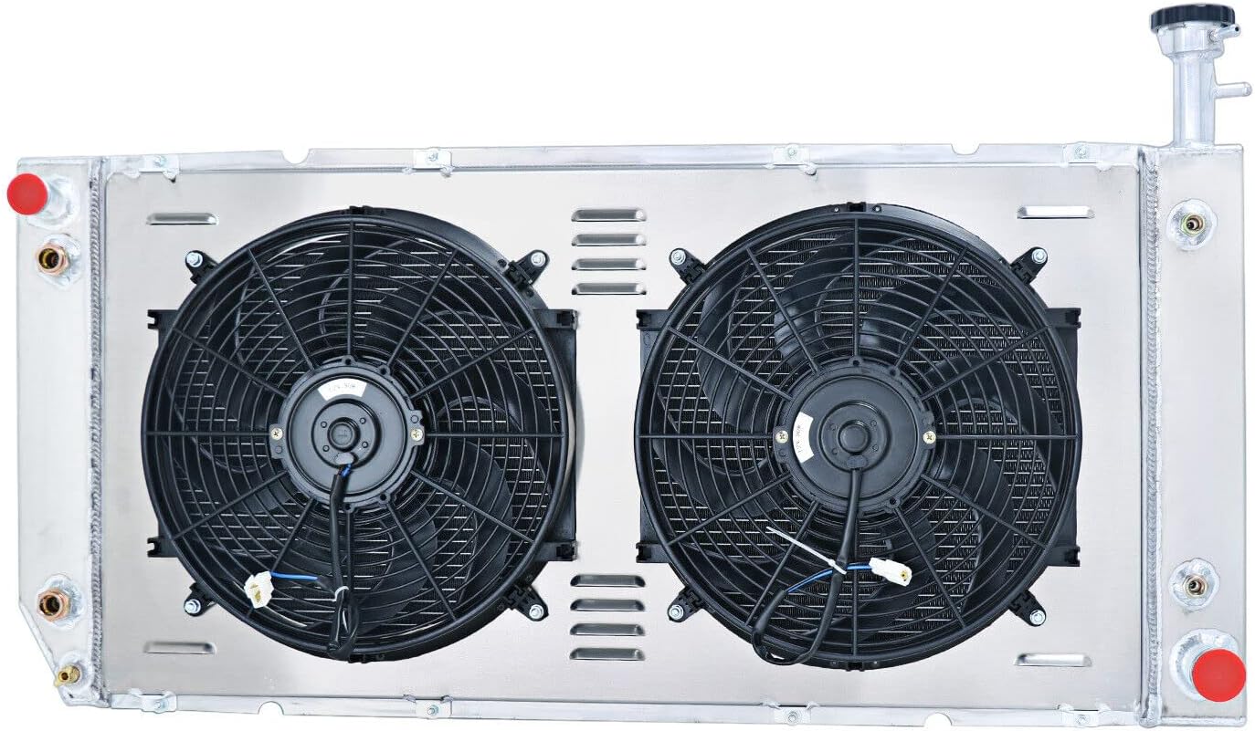 3 Row Radiator+Shroud Fan for 2004-2016 Chevy Express/GMC Savana 2500 3500 4.3 4.8 6.0L