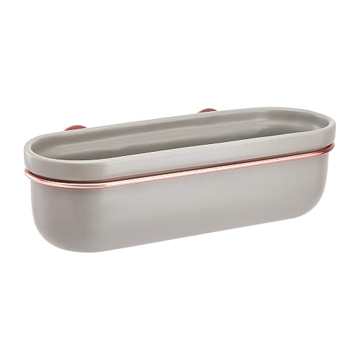 MockWares Basics Wall Planter Oval Grey Copper