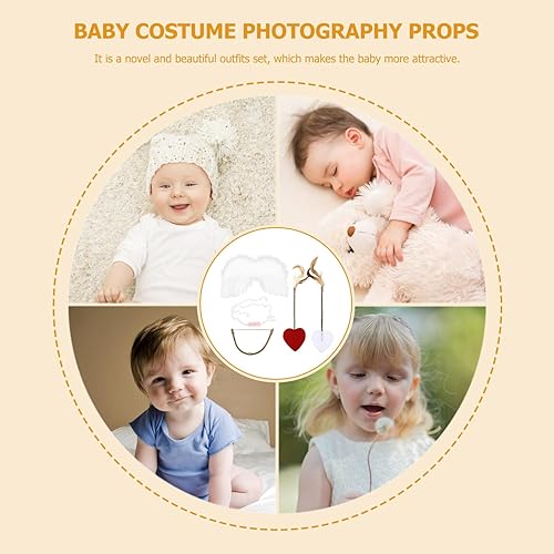 Miniatura 9 de Luxshiny Conjunto de disfraz de Cupido de ángel, arco de cupido y alas de flechas, juego de disfraz de cosplay, accesorios de fotografía para bebé,