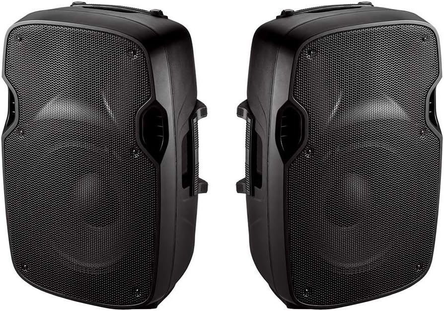 Ibiza Sound XTK8 Active & Passive 400W Speaker Bundle PA Sound System DJ Disco