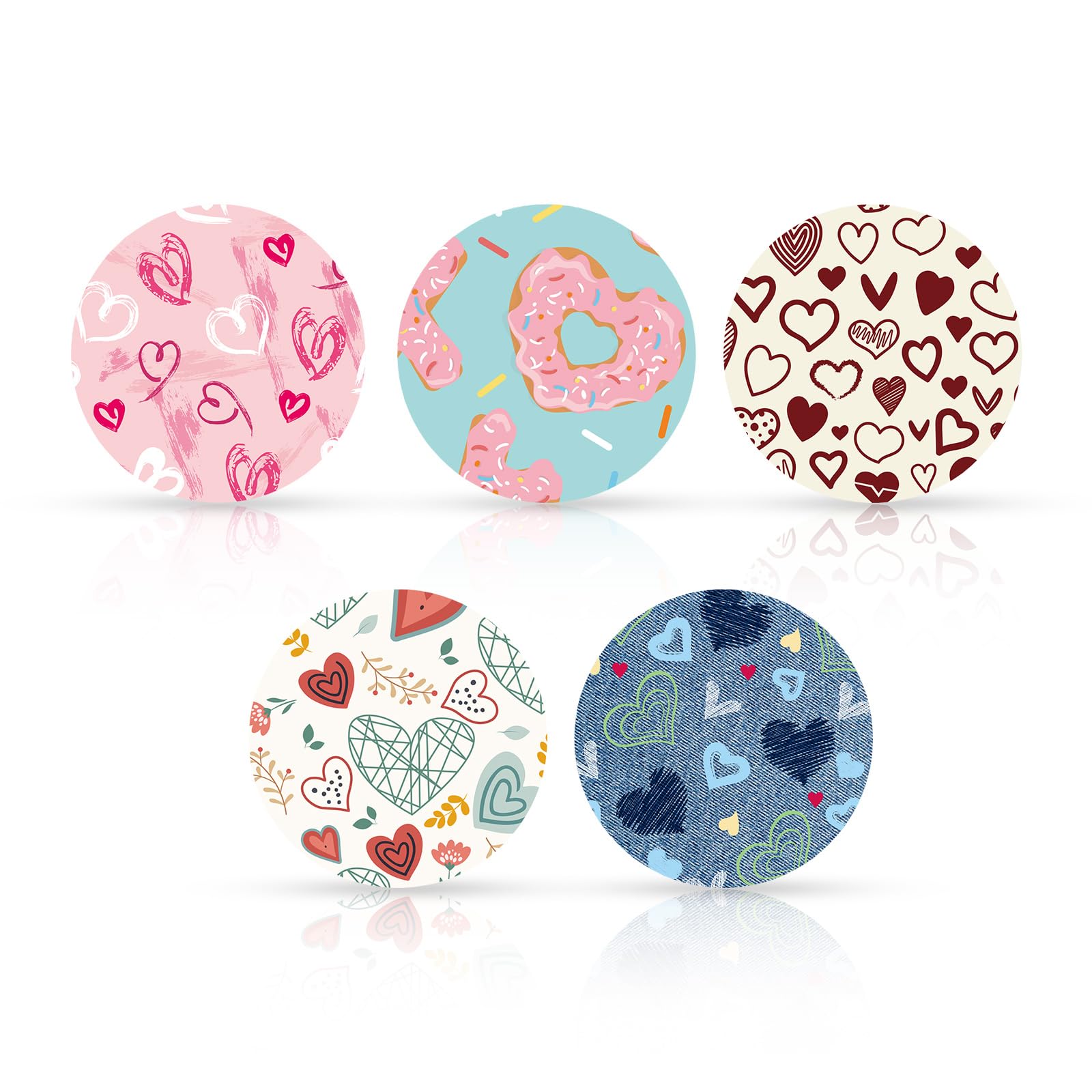 Pack of 25 Adhesive Plasters for Libre 2 or 3, Valentine's Day Theme Sensor Plasters Protection CGM Sensor Covers Waterproof and Sweatproof Over-Player Stickers Compatible with Libre Freestyle 3/2-picture-34