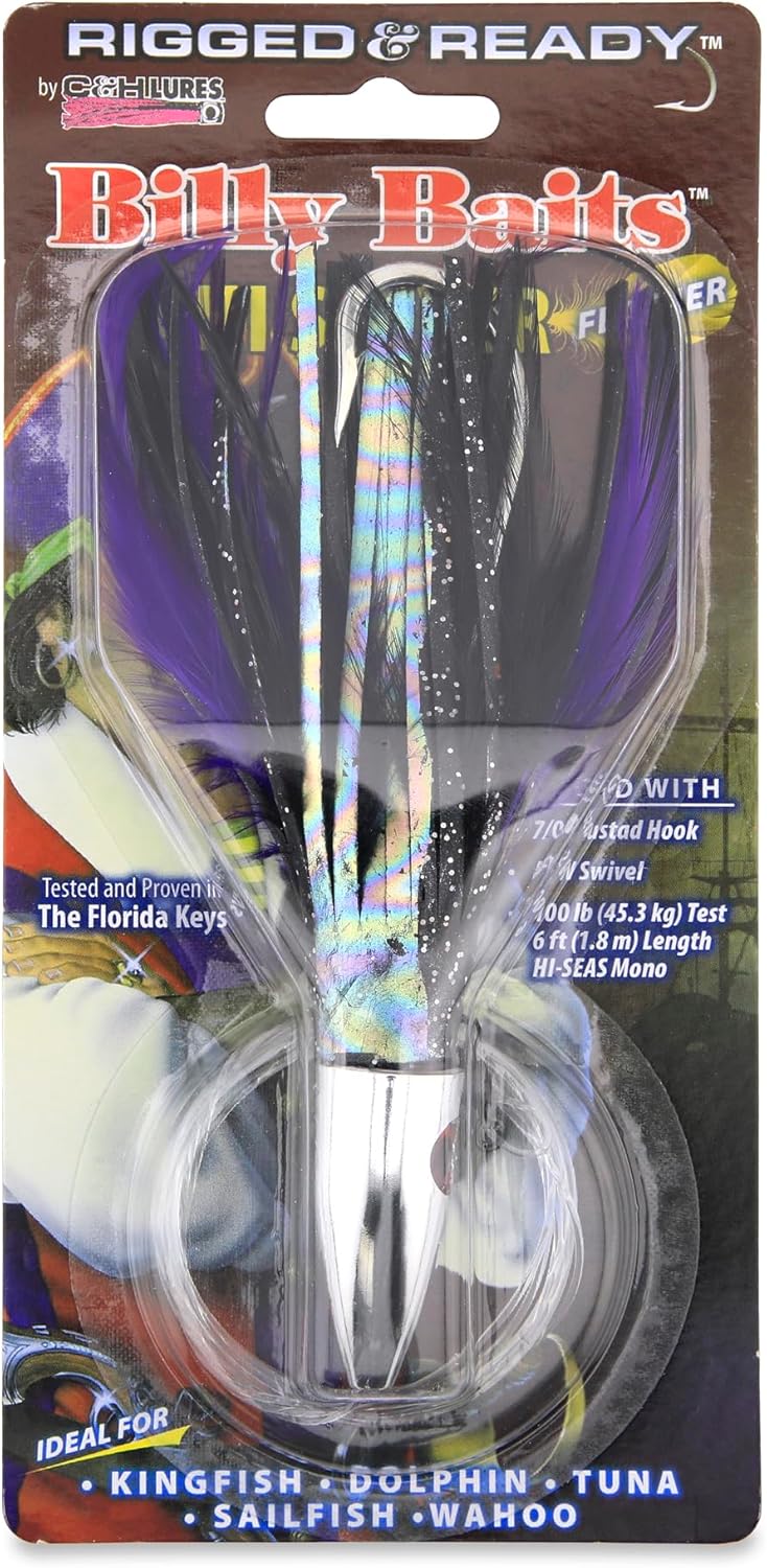 Billy Baits - Ahi Slayer Lure - Rigged & Ready Mono