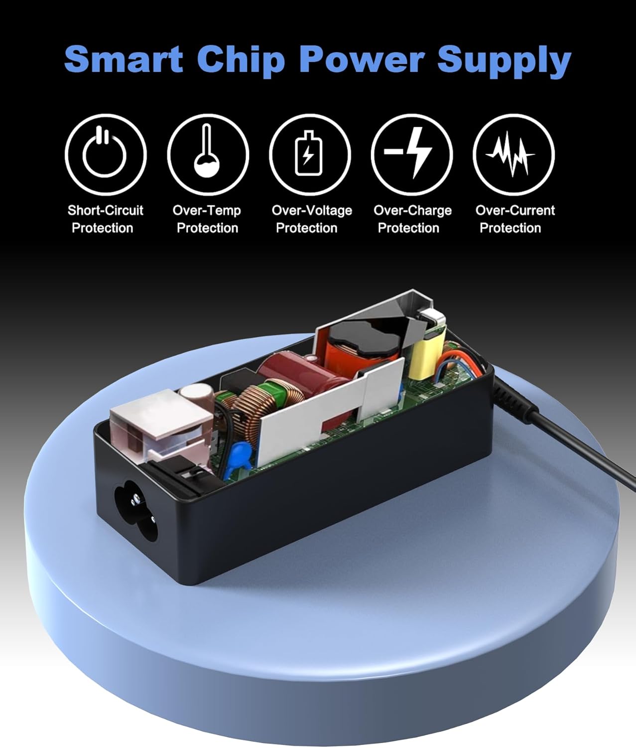 Universal 45W 65W USB C Computer Laptop Charger Type C Compatible With HP/Dell/Lenovo/Acer/Asus/Samsung Chromebook Charger USB-C,Envy/Spectre/Elitebook X360 2/Thinkpad/Yoga/Latitude Power Adapter Cord SM65CL-01 image 6 of 7 B09NFGWXJY