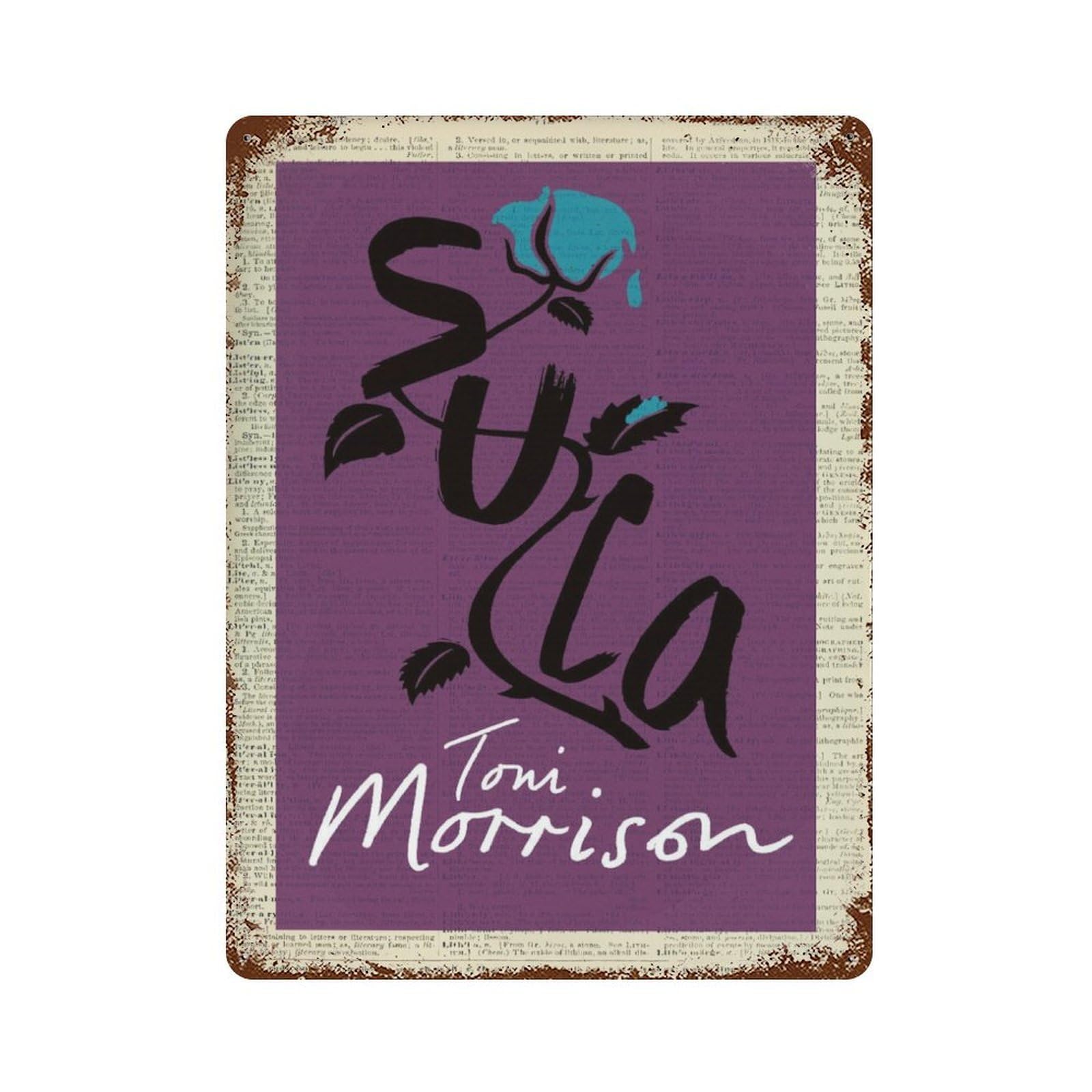 xiaoxiaoshen Sula by Toni Morrison Wall Decor Art Metal Tin Poster Modern Home Decor Art Home Bar Shop Decorations Vintage Sign 40x30cm