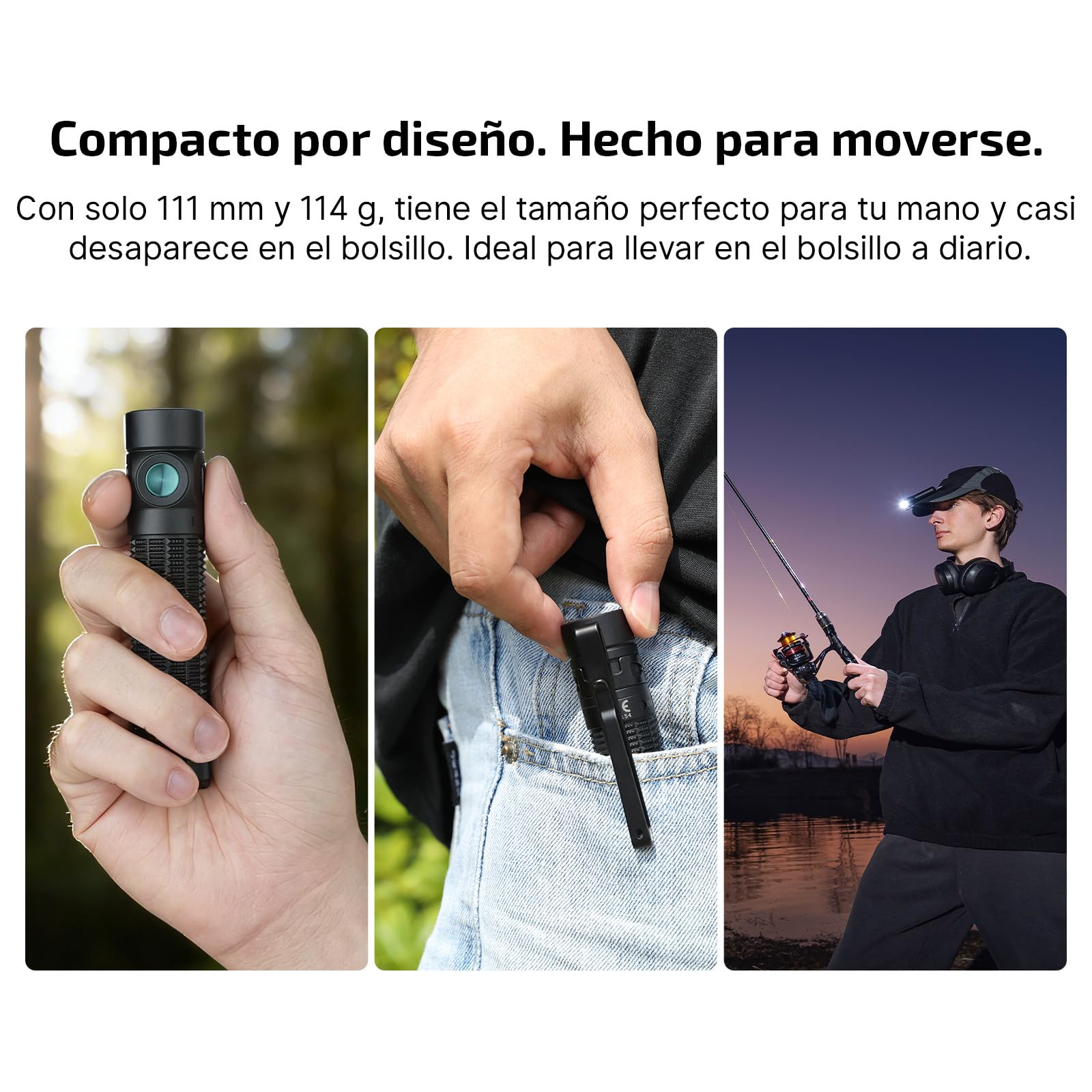 OLIGHT Baton 4 Pro Linterna EDC, 1600 lúmenes, carga magnética y USB-C | Formato compacto, resistente al agua (IPX8), ideal para el uso diario, las reparaciones domésticas y el senderismo