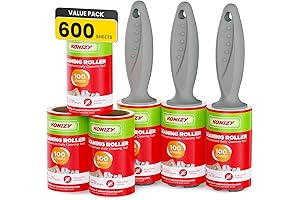 Konizy Lint Roller for Pet Hair Removal - 600 Extra Sticky Sheets