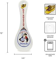 Vista 3 de Cuchara decorativa de cerámica de E.H.G Holandés "Eet Smakelijk