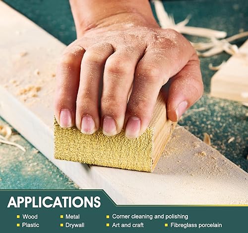 Miniatura 10 de S SATC Papel de lija PSA de grano 80, rollo continuo de 20 yardas de largo, hojas de lijado autoadhesivas de 2-34 pulgadas de ancho para