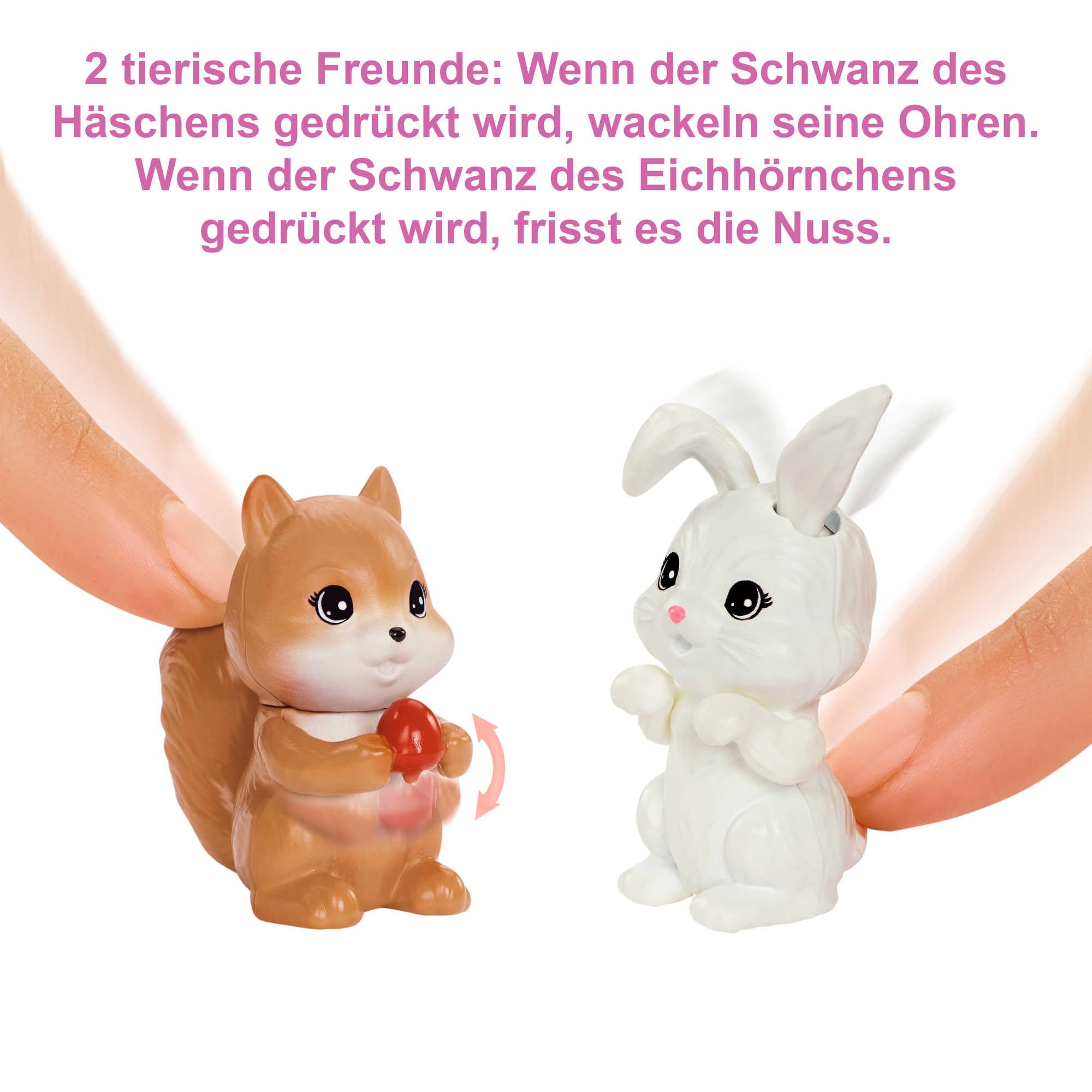 Barbie Abenteuer zu zweit Camping-Spielset mit Zelt, inkl. 2 Puppen, Camping Zubehör und Tiere, Geschenk für Kinder, Spielzeug ab 3 Jahre,HGC18