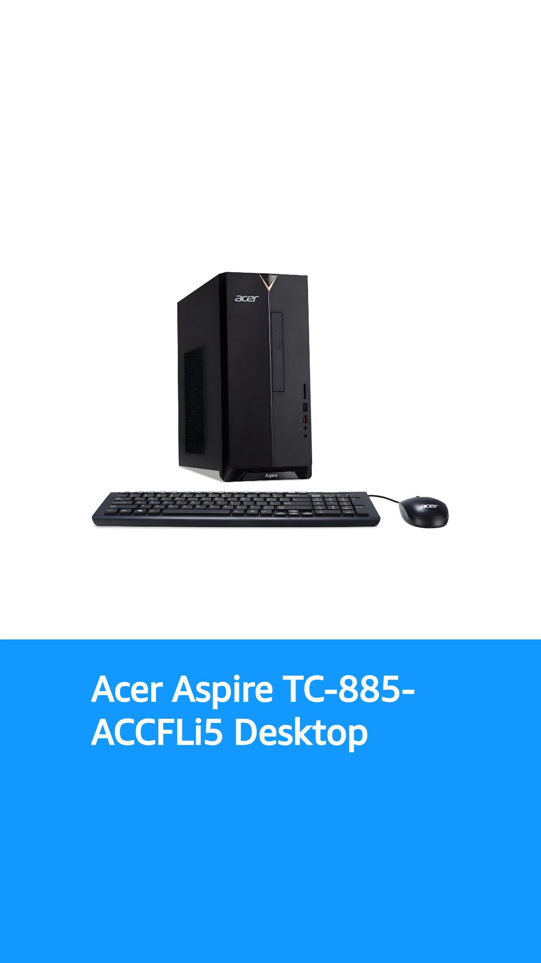 Acer Aspire TC-885-ACCFLi5 Desktop, 8th Gen Intel Core i5-8400