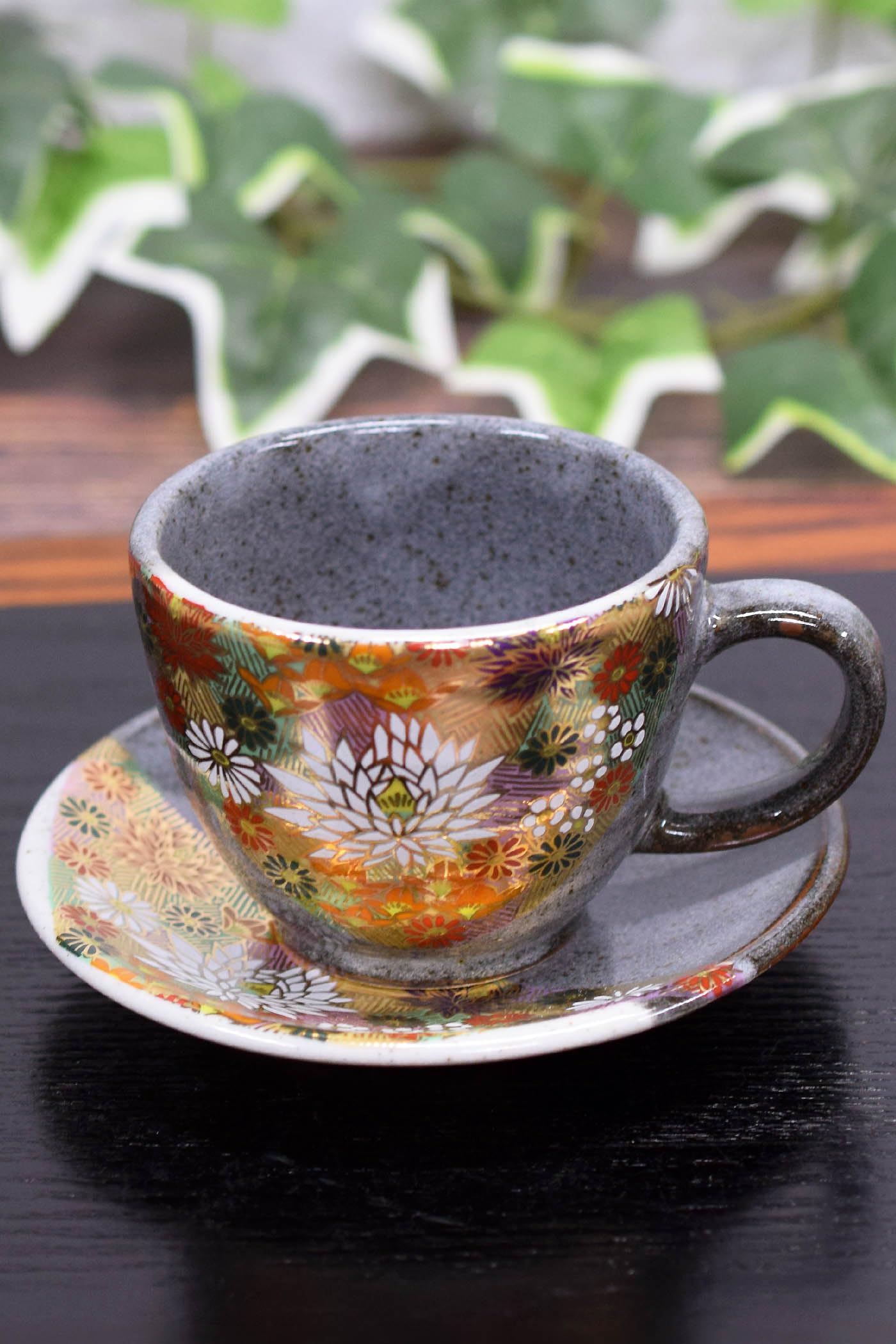 Amazon | 和座の蔵 おしゃれ 食器 九谷焼 コーヒーカップ＆ソーサー 金