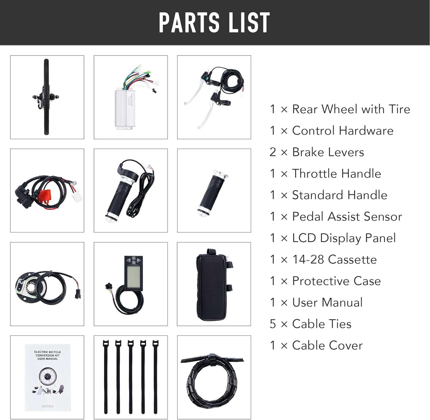 Buy Viribus Electric Bike Conversion Kit, 500W eBike Hub Motor Set, 26