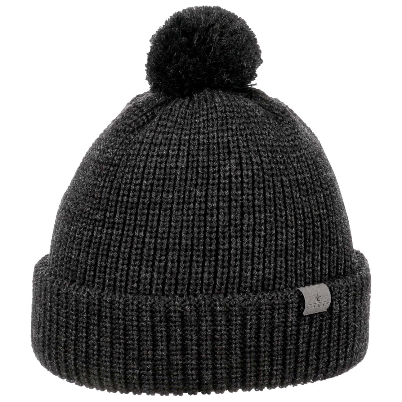 Lierys Navigat Bonnet Pompon Style Marin Bonnet Tricot Unicolore Made in Germany Unisexe Automne Hiver