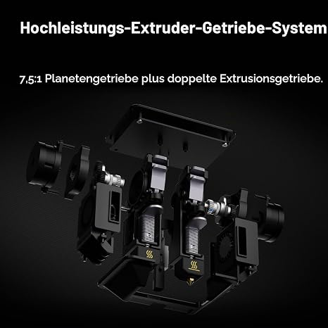 Snapmaker 2.0 Dual Extrusion 3D Printing Module for Dual Material Printing & Dual Colour Printing and Breakaway & Dissolvable Support Printing Compatible with A350T/A350/F350/A250T/A250/F250 3D Printer