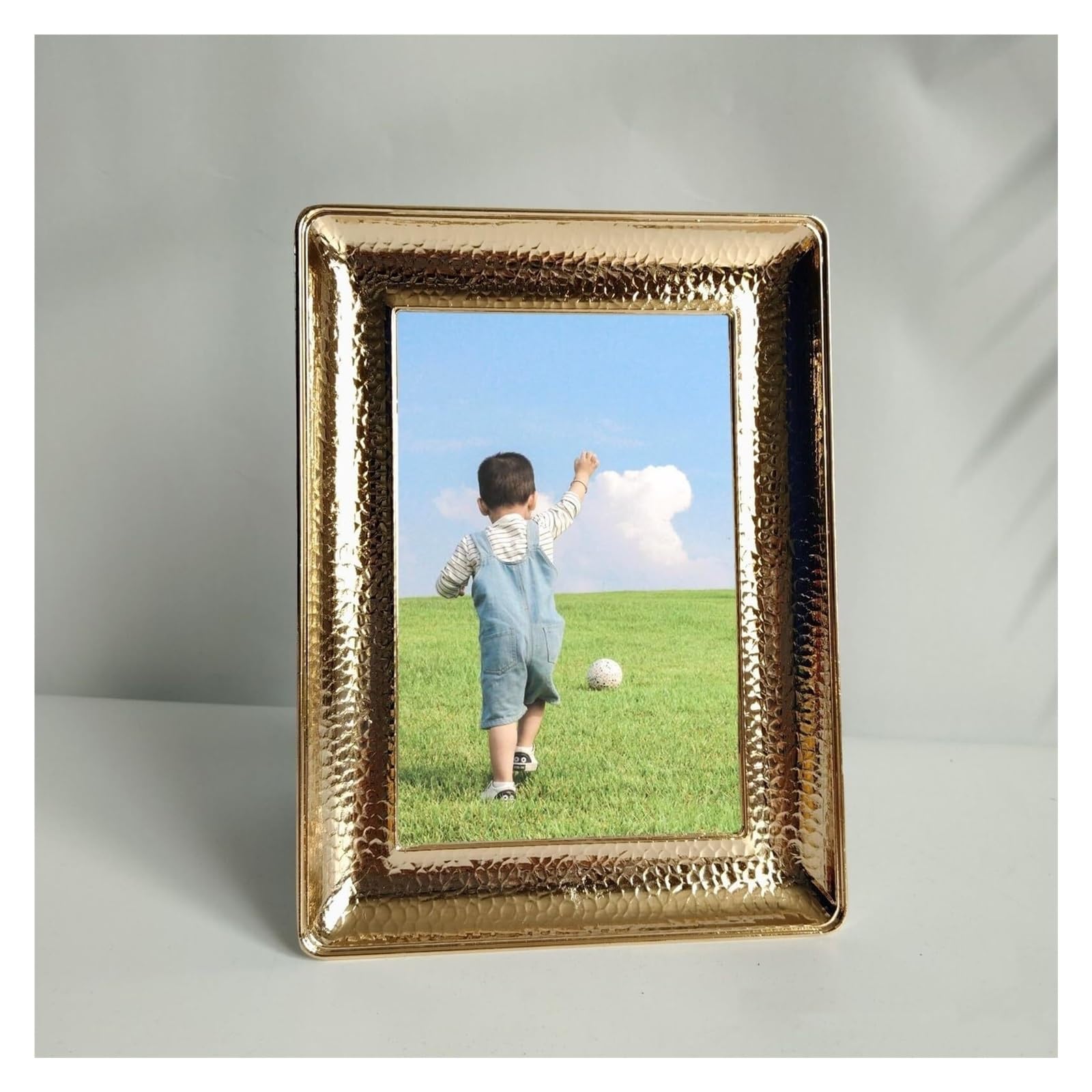 Cadre photo mariage 4x6 doré cadre rectangulaire en métal affichage horizontal vertical
