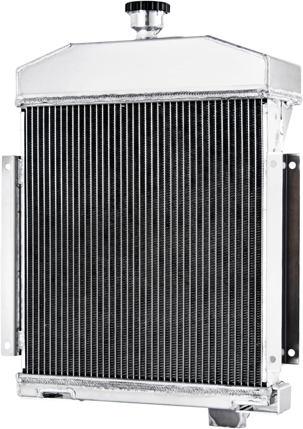 Farmall 140 Radiator, Racing Tractor Radiator Compatible With International Case 140 IHC Farmall 140HV OE# 369400R94, 3 Row All Aluminum Tractors Radiator