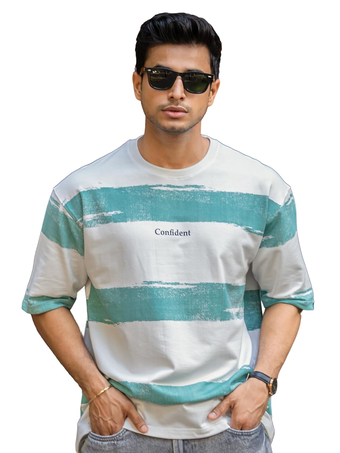 Mens || Striped || Round Neck || 3/4th Sleeve || Cotton || T-Shirt - Review, Price and Buying Guide