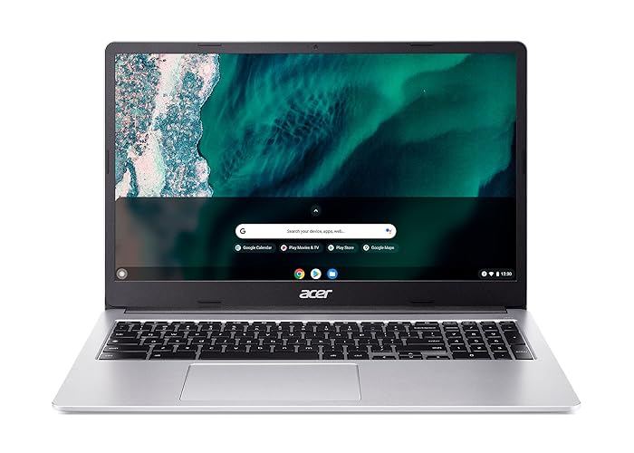 Acer Chromebook Laptop | 15.6" Full HD Display | Intel Celeron N4500 Processor | 8GB LPDDR4X, 64GB eMMC | ChromeOS | Silver | CB315-4H-C8Y8-CA - 8GB RAM