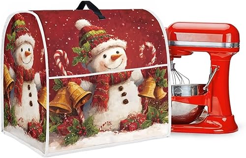Vista 230 de Funda para batidora de Navidad para Kitchen Aid de 4.5 a 5 cuartos de galón, cubiertas antipolvo para electrodomésticos pequeños de hombre de Un
