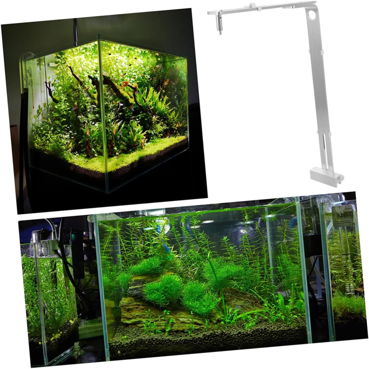 Aquarium Supply Fish Tank Light Bracket Aluminum Stand for Led Lighting