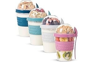 On-The-Go Cereal Cups - Reusable Yogurt and Breakfast Containers