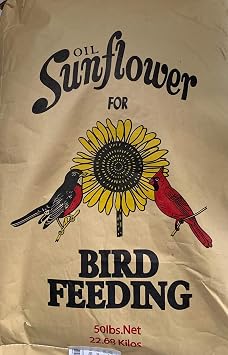 PRDSeed Black Oil Sunflower Seeds for Birds - Premium Bird Seed Mix, Ideal for Chickens & Wild Birds, Bird Sunflower Seed 40lbs