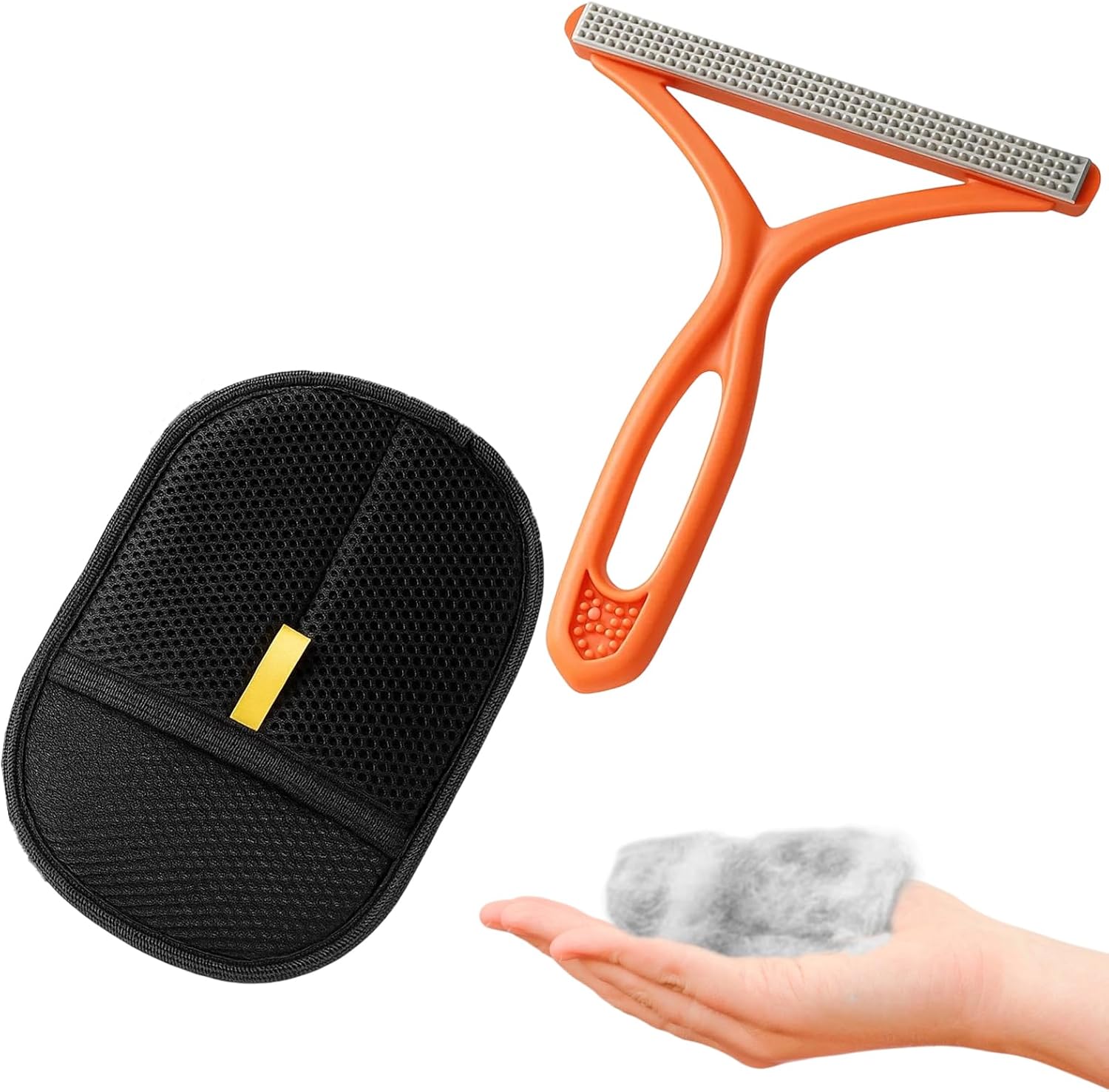 2 Pack Dog Hair Remover, Pet Hair Removal Tool for Carpet, Sofa, Furniture, Stairs, Pet Bed, Reusable Pet Hair Remover for Dog and Cat Hair, Carpet Scraper Tool, Carpet Brush for Pet Hair