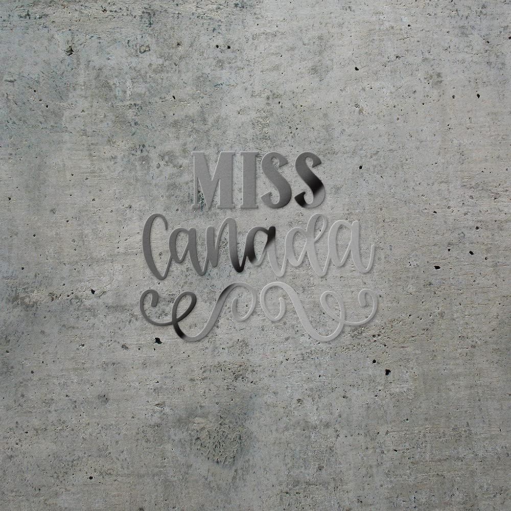 Decal Stickers of Miss Canada (Metallic Silver) (Set of 2) Premium Waterproof Vinyl Decal Stickers for Laptop Phone Accessory Helmet Car Window Mug Tuber Cup Door Wall - BICVER10d5402SIW19Y24 image 2