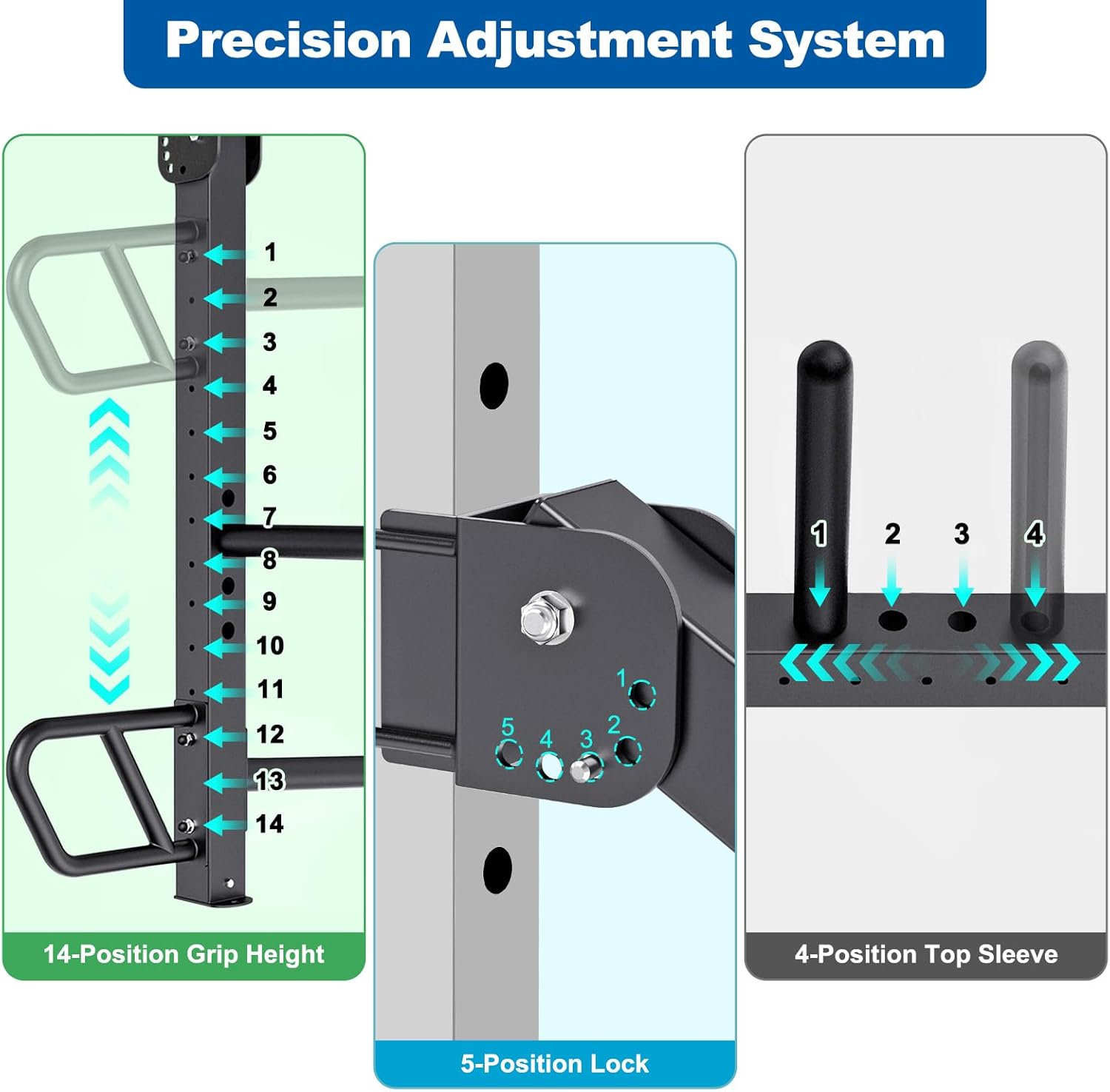 SELEWARE Squat Rack Attachment, Y-Shaped Dip Bar Attachment, Nordic Hamstring Curl Attachment and Lever Arms for 2x2 or 3x3 Power Rack with 5/8" or 1" Hole, Power Cage Accessories for Home Gym