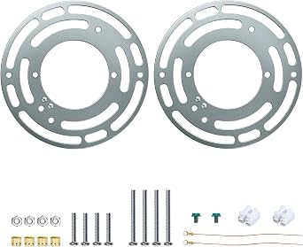 Universal Lighting Fixture Mounting Bracket Kit, 4 Inches Heavy Duty Round Crossbar for Chandelier, Pendant, Wall Lamp and Ceiling Fan 2 Pack