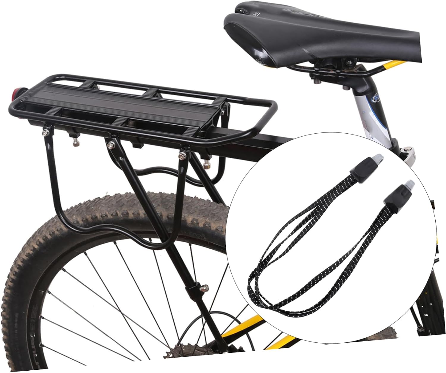5Pcs Bike Binding Rope Elastic Luggage Straps Durable Fixed Rope for Securely Fastening Cargo Bike Racks for Long Journeys and Preventing Load Shifting