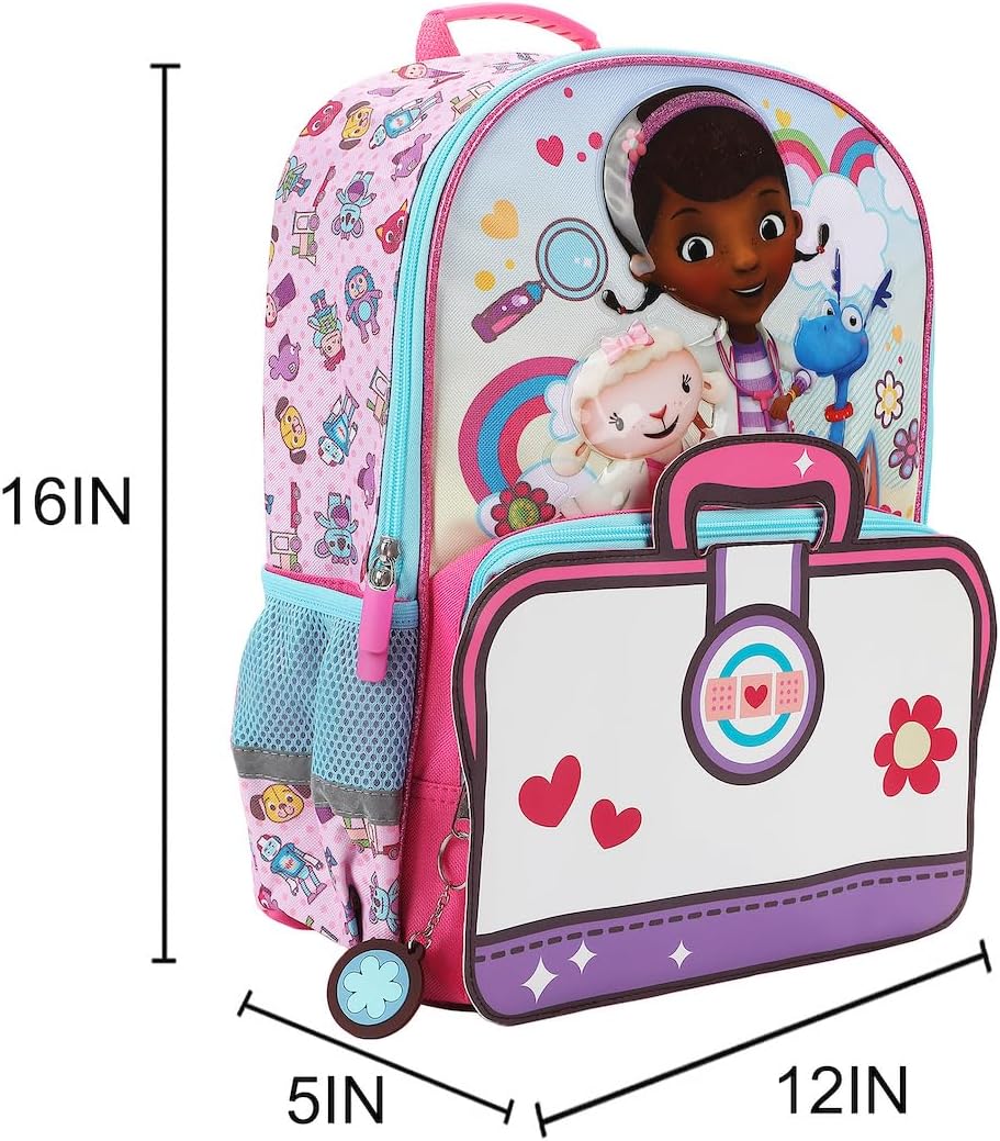 Doc McStuffins Lambie & Stuffy 16" Backpack